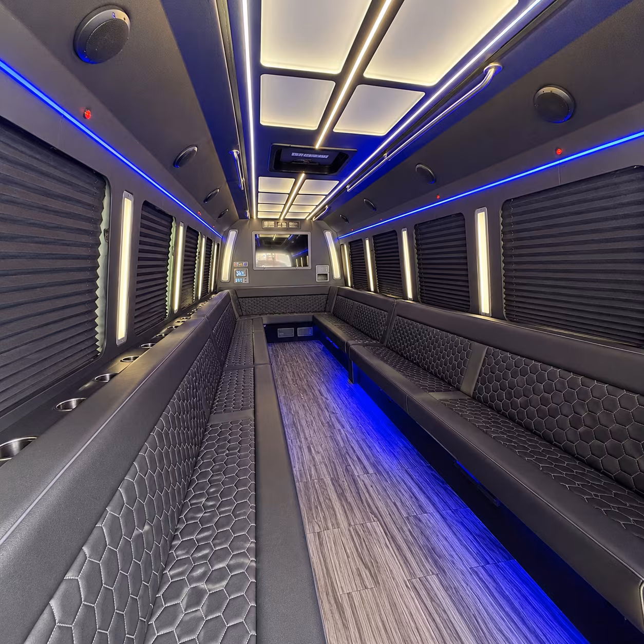 goose creek 30 passenger party bus interior