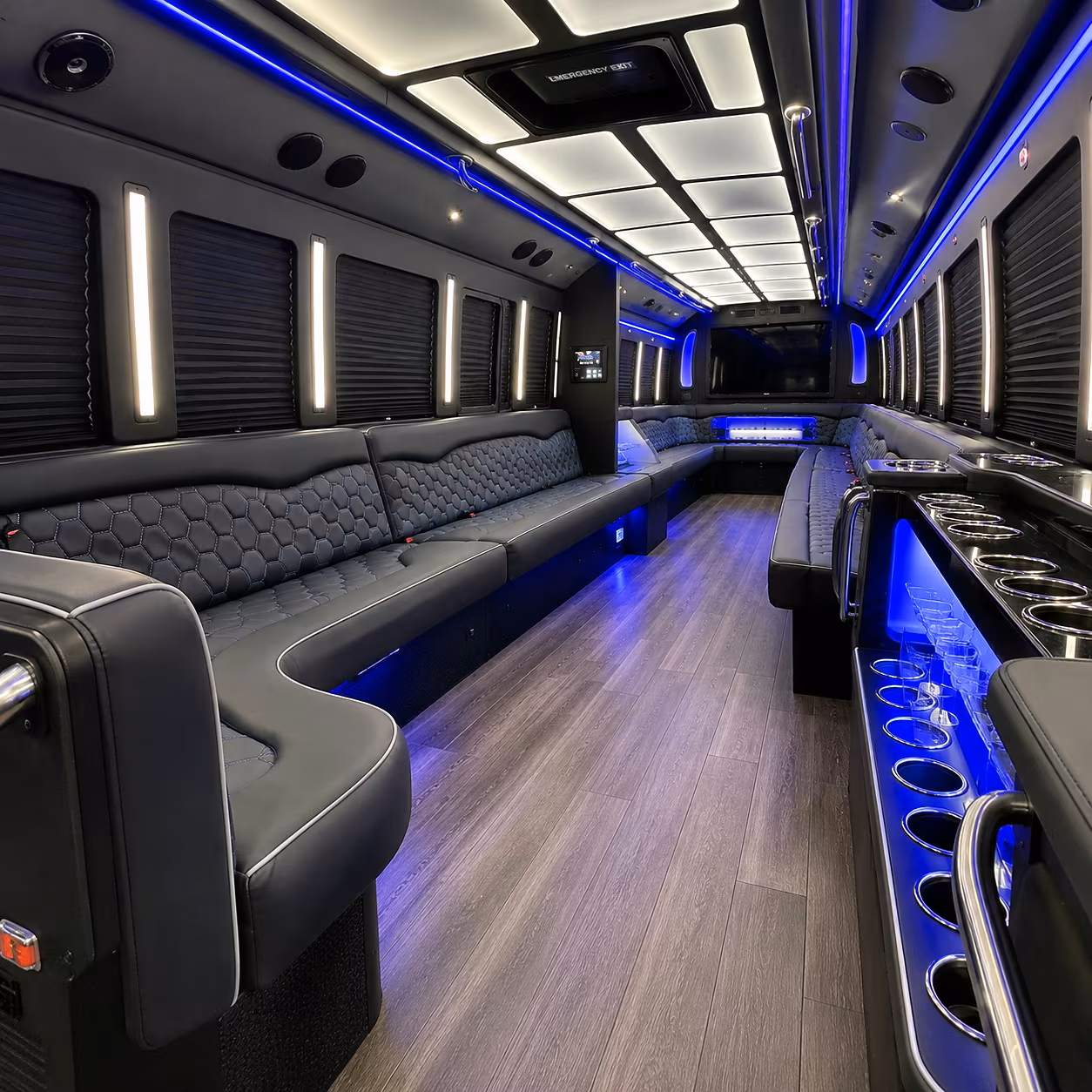 goose creek holiday party bus rental