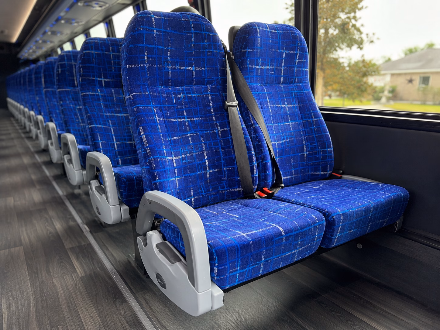 myrtle beach charter bus rental interior