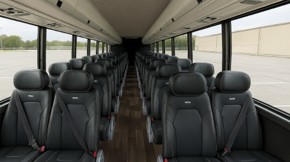 Interior of Charter Bus Company Summerville's 28 Passenger Mini bus in Summerville