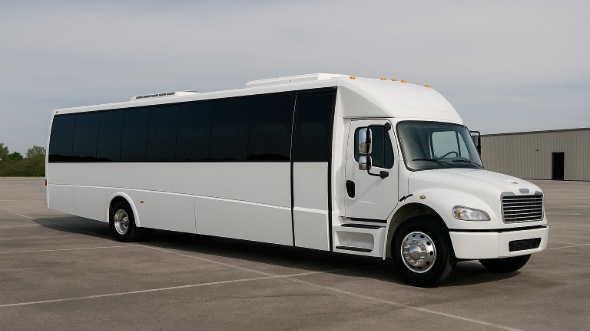 Exterior of Charter Bus Company Greenville's 30 Passenger Minibus in Greenville