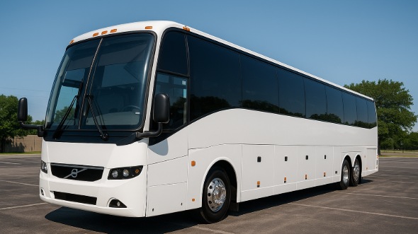 Exterior of Charter Bus Company Charleston's 50 Passenger Charter Bus in Charleston