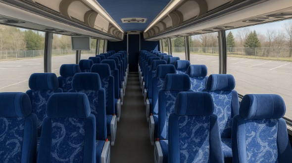 Interior of Charter Bus Company Florence's 54 Passenger Charter Bus in Florence