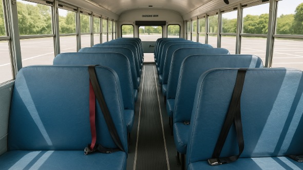 Interior of Charter Bus Company Myrtle Beach's School Bus in Myrtle Beach