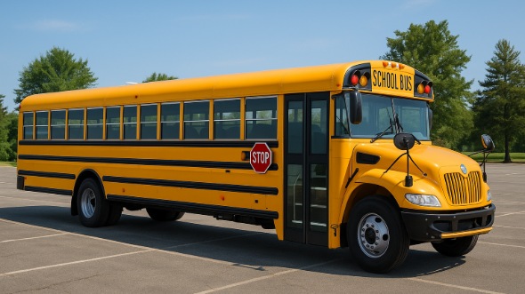 Exterior of Charter Bus Company Sumter's School Bus in Sumter